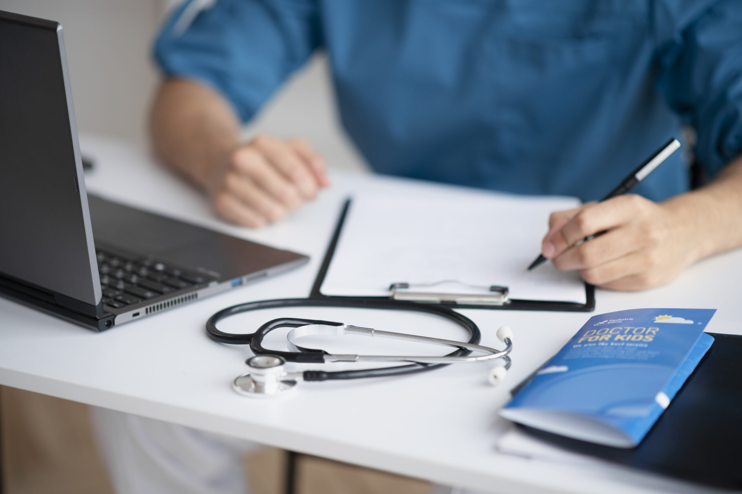 Home doctor doing their work pediatrics office