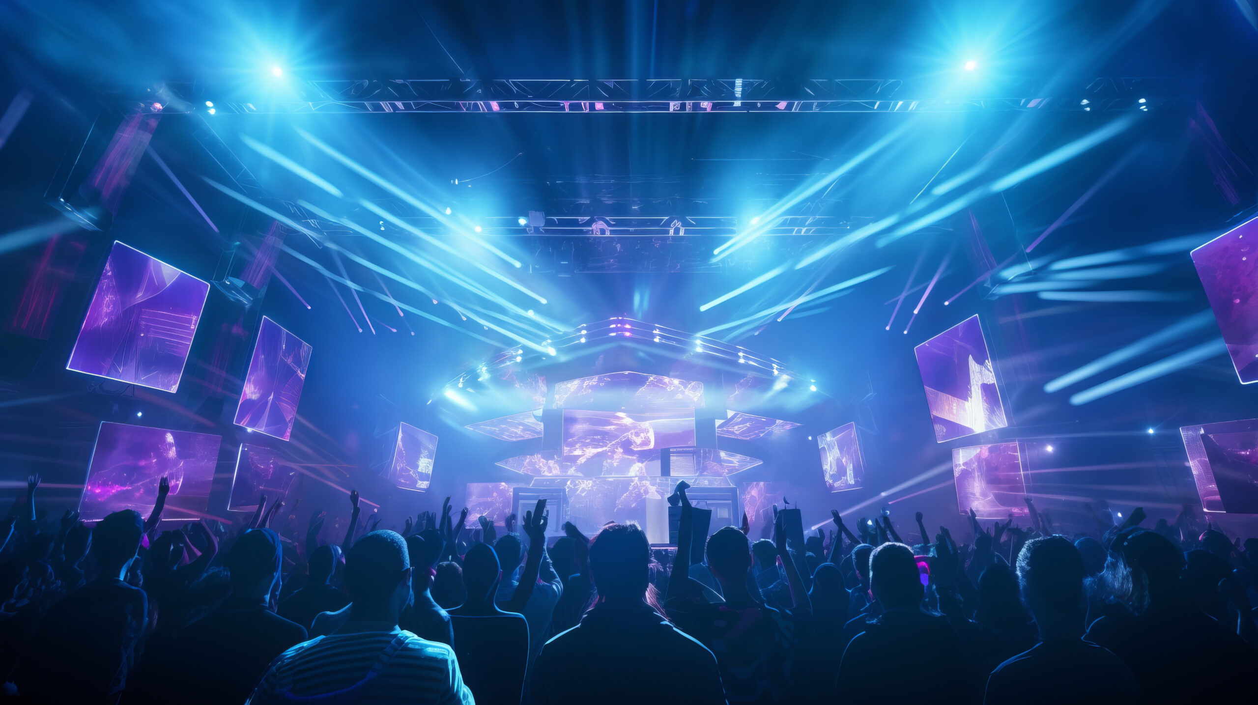 Home view futuristic concert